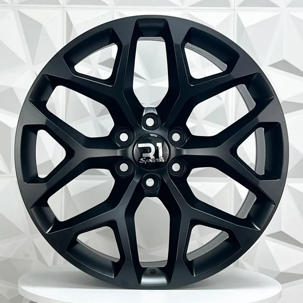 RIN 22X9 6-139.7 R1 SPORT SNOWFLAKE MATT BLACK ET24 CB78.1