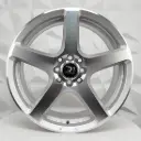 RIN 17X8.5 4-100/114.3 R1 SPORT 75203 SILVER MACHINE FACE ET26 CB73.1 