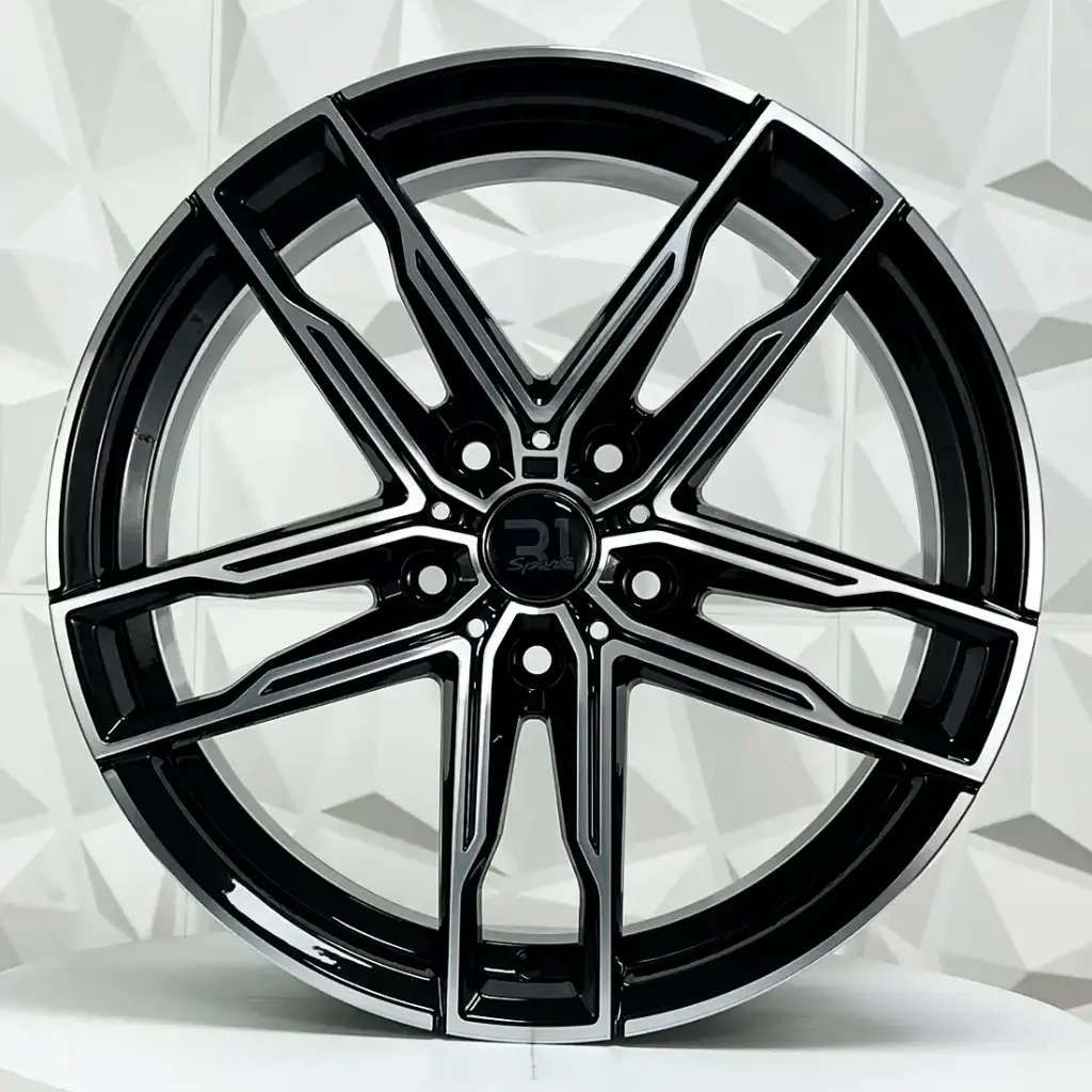 RIN 19X8.5 5-120 R1 SPORT ULF-R23 BLACK MACHINE FACE ET38 CB72.56