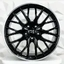 RIN 20X9.5 5-130 R1 SPORT H3083F BLACK MACHINE FACE ET61 CB71.6