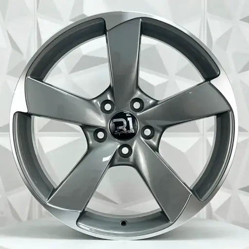 [186558] RIN 18X8 5-112 R1 SPORT 5069 GUNMETAL MACHINE LIP ET45 CB66.6